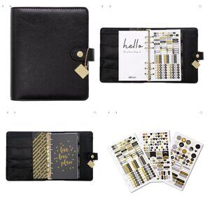 Carpe Diem Black Personal Planner Agenda Box Set